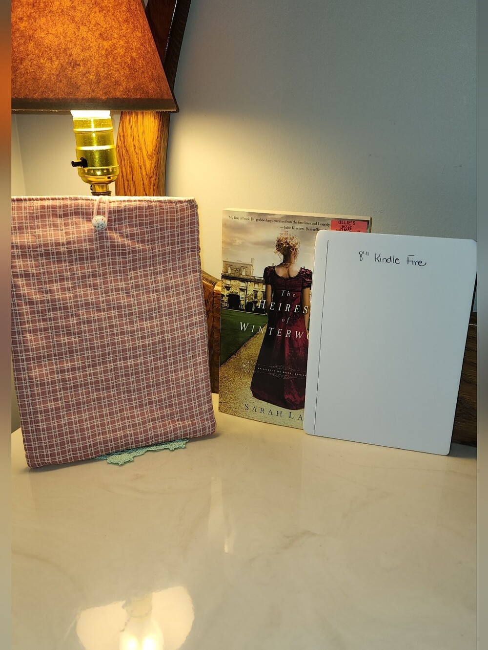Pink Plaid Kindle Fire Sleeve